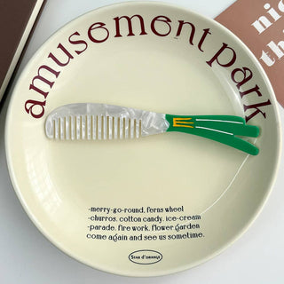 Whimsical Animal Acetate Combs，Vegetable Portable Hair Tools