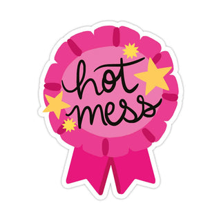 Hot Mess Badge Sticker