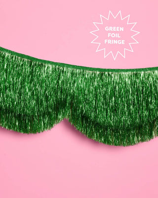 Green Scallop Fringe Banner