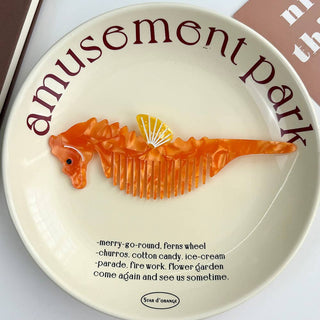 Whimsical Animal Acetate Combs，Vegetable Portable Hair Tools