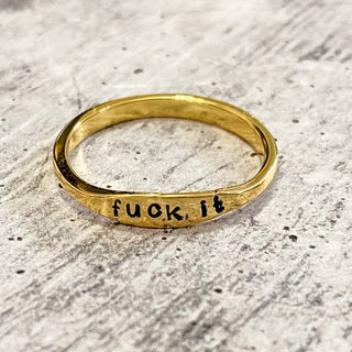 Fuck It Dainty Ring