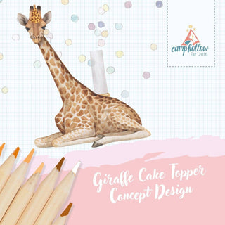 Giraffe Cake Topper