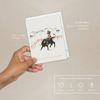 Bucking Awesome - Birthday Card