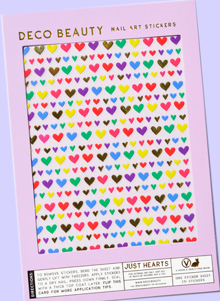 Deco Beauty - Nail Art Stickers - JUST HEARTS