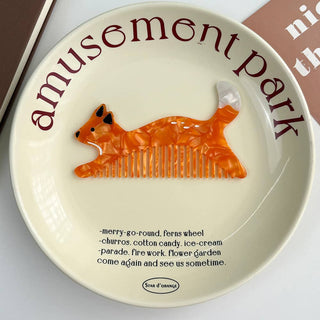 Whimsical Animal Acetate Combs，Vegetable Portable Hair Tools