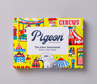 Circus Pigeon, Folding Stationery Letter Pack, Pack of 6