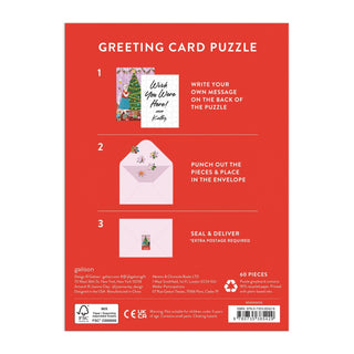 Meowy Christmas Greeting Card Puzzle