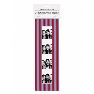 Magnetic Vintage Photobooth Frame - Red & Blue Stripe