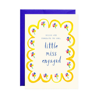 Little Miss Engaged Card