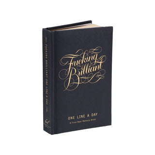 Fucking Brilliant One Line a Day Memory Book