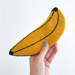 Beaded Banana Pouch