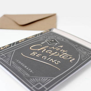 A New Chapter Begins Graduation Card