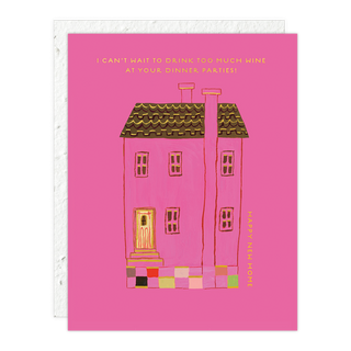 Pink House Card