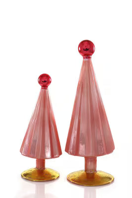 Pleated Tree - Pink/Red