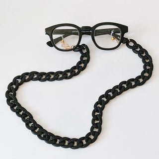 Chunky Black Glasses Chain