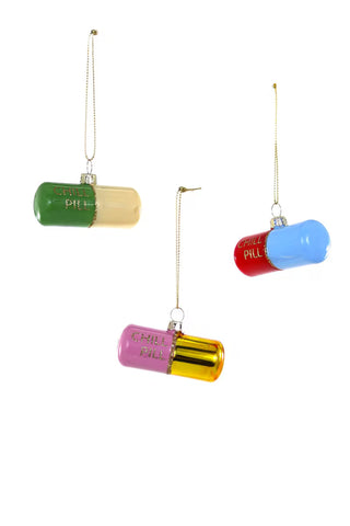 Chill Pill Ornaments