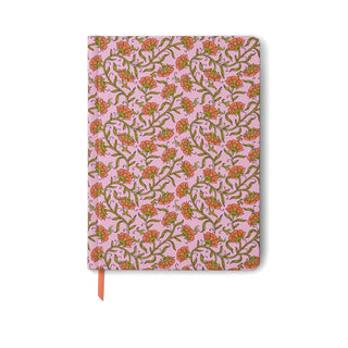 Pink Vintage Floral Jumbo Soft Touch Journal