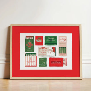 Personalized Holiday Matchbook Art