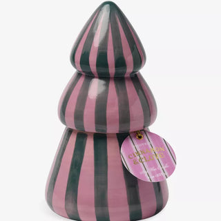 Hand Painted Striped Tree- Cinnamon & Clove