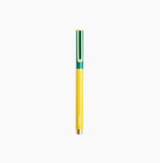 Colorblock Cap Pen - Yellow & Green