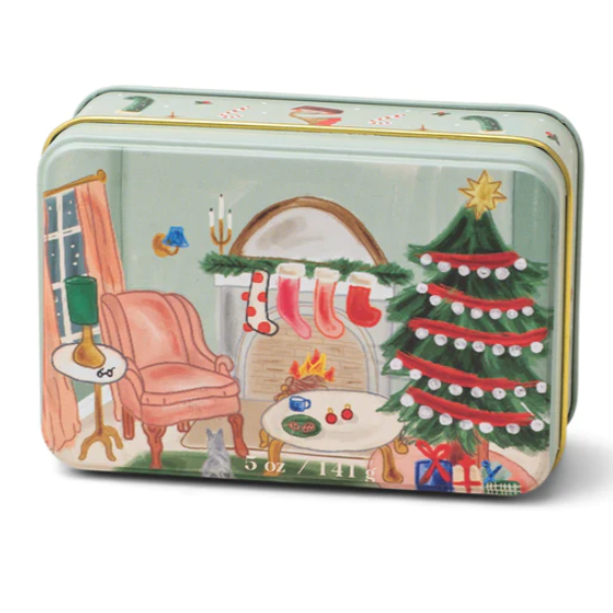 Holiday Candle Tin - Persimmon + Chestnut