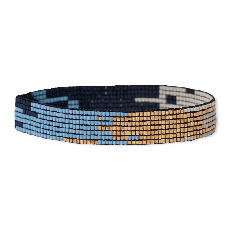 Blue Ombre Beaded Bracelet
