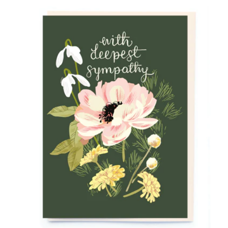 Green Sympathy Card