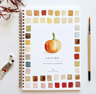 Autumn watercolor workbook