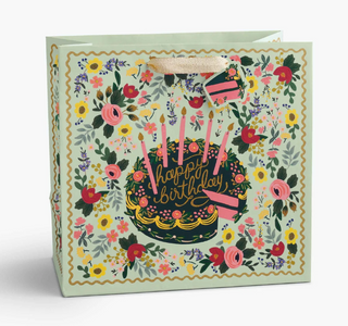 Floral Cake Large Gift Bag