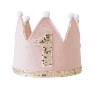 1st Birthday Crown - Pink