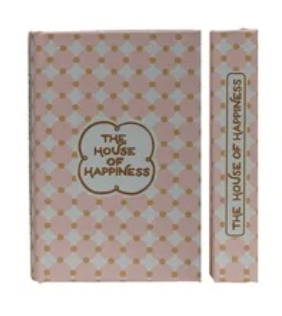 "The House of Happiness" - Canvas Book Storage Box