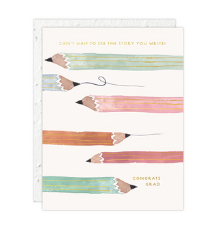 Pencil Grad Card