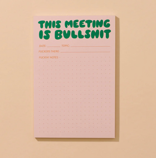 This Meeting is Bullshit Notepad