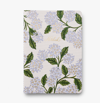 Hydrangea Stitched Notebook Set