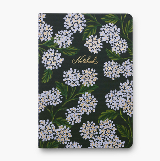 Hydrangea Stitched Notebook Set