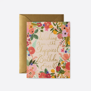 Boxed Set of Garden Party Birthday Cards - 8 cards