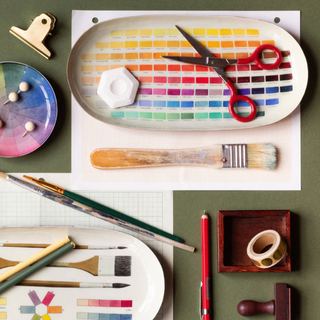 Nomenclature of Colors Enamel Tray
