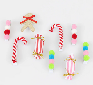 Gingerbread House Hair Clips