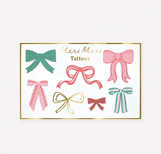 Festive Bows Temporary Tattoos