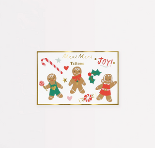 Gingerbread Temporary Tattoos