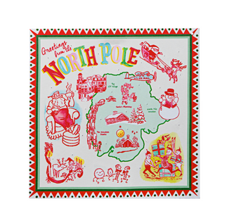 LED Light Up North Pole Wall Decor Canvas