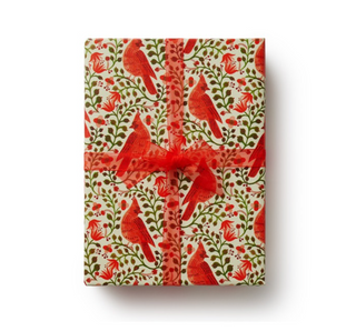 Christmas Cardinals Continuous Wrapping Roll