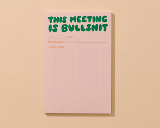 This Meeting is Bullshit Notepad