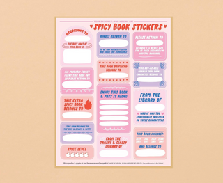 Book Plate Sticker Sheet - Spicy