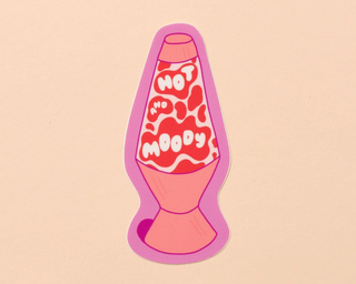 Hot and Moody Sticker