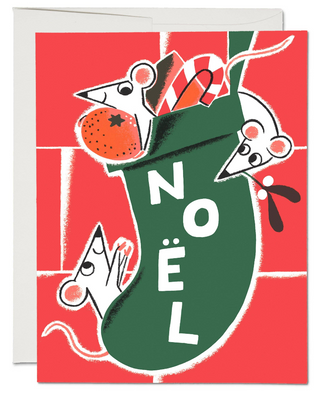 Noel Mice Greeting Card- Boxed Set of 8