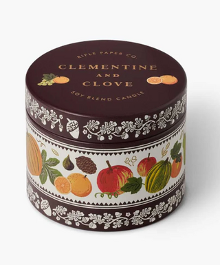 Clementine and Clove Tin Candle