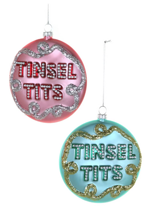 Tinsel Tits Ornament