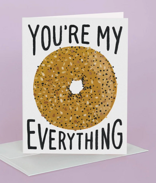 Love Greeting Card Everything Bagel