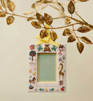 Embroidered Frame Ornament